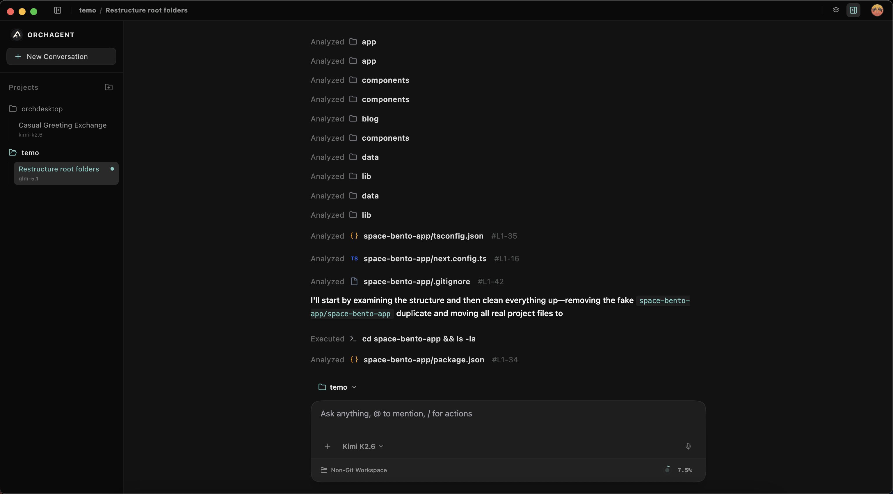 Orch Desktop Workspace overview